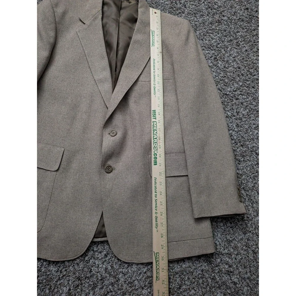 Vintage Levi's Action Suit Blazer Jacket Size 44S‎ Brown Beige Sand